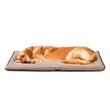 Ferplast Hondenkussen Grote Hond Double Face Krasbestendige en waterdichte stof, Warm Microfleece Hondenmatras Machinewasbaar op 30° 98 x 65 x 3,5 cm. Zwart