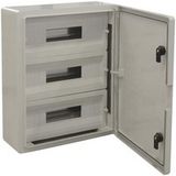 Em Distribution - Armoire électrique 51 modules 500x400x175mm étanche IP65 - Porte pleine - Avec rail DIN