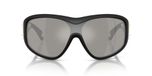 Moncler Thyra Me8016u Lunettes de Soleil Unisexe Noir Masques Argent 36mm