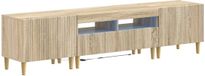 vidaXL 3-delige LED TV-kast ARNHEM Sonoma Eiken