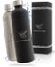 Luckymoose RVS Drinkfles 1,25L - Set van 2 - Infinity Roestvrijstalen Waterfles - Zwart en Zilver
