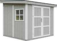 Timbela M938-TUNDRA GREY - LP SmartSide Tuinhuis op houtbasis - 5,9 m² - 248x294xH231 cm - met vloer en verf