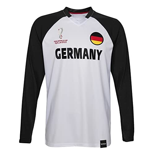 FIFA FIFA Heren officiële Wereldbeker 2022 klassieke lange mouw - Duitsland T-shirt (Pack van 1)