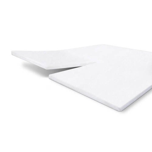 Walra katoenen molton split topmatras wit