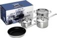 Le Creuset Pannenset - 4 pannen - RVS - Zilver