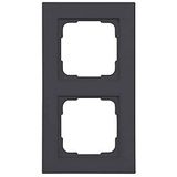 OPUS® 55 Fusion afdekframe 2-voudig antraciet-zijdeglans