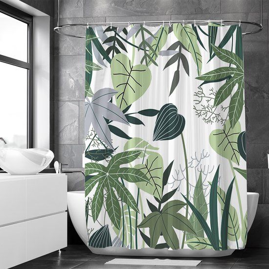 Loti Living Douchegordijn Anti Schimmel - Jungle - 180x200 cm