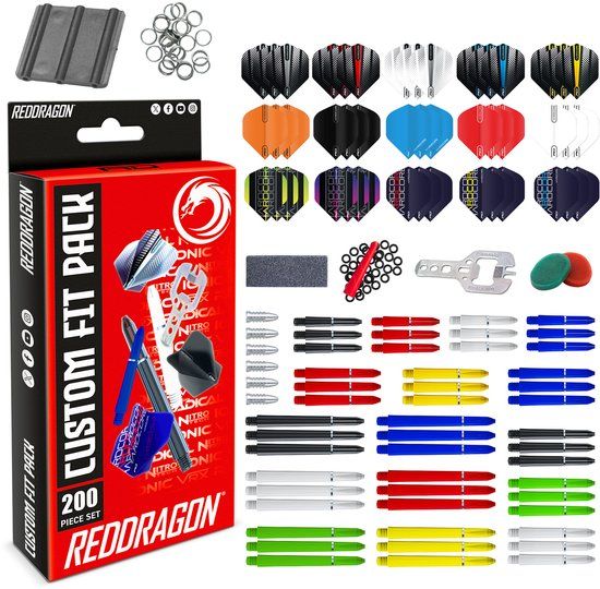 Red Dragon 200-Delig Dart-accessoirepakket