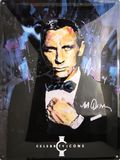 I&S/Les I&S Retro Collecties Metalen Reliëf 40x30 cm Celebrity Icons Daniel Craig Officieel gelicentieerd product en/of exclusief design, gemetaliseerd