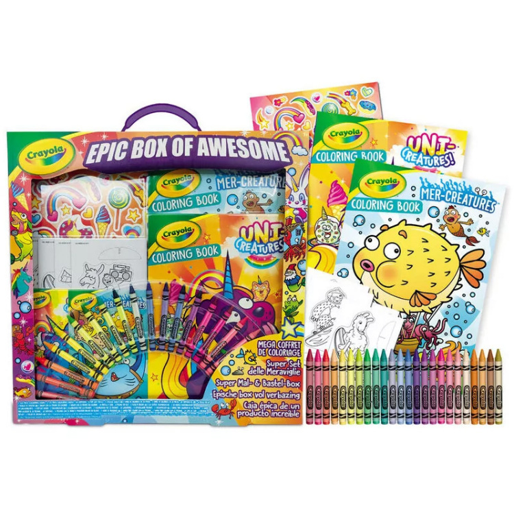 crayola Epic Box of Awesome Creativity Set tekenen