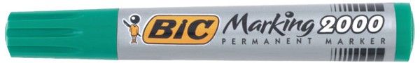 BIC permanentmarker 2000 groen pk/12