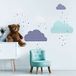 Muursticker Scandinavische wolken H60 x B70 cm