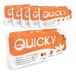 Quicky Toiletpapier met opdruk in reliëf, 48 rollen wc-papier, voorraadverpakking, extra zacht en scheurvast, van hoogwaardig super witte cellulose, 3-laags, 250 vellen, 6 x 8 rollen