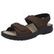 Berkemann Berkoflex sandalen voor heren, nubuckleer, medium. Voetbed: uitneembaar