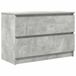 vidaXL TV-meubel 100x35x54 cm bewerkt hout betongrijs