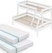 Vitalispa Everest Stapelbed – 140x200 / 90x200 cm met 2 matrassen Wit