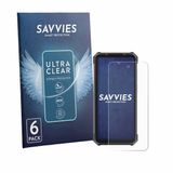 Savvies - Screenprotector voor Ulefone RugKing 5 Pro - Folie Beschermfolie transparant 6 Stuks