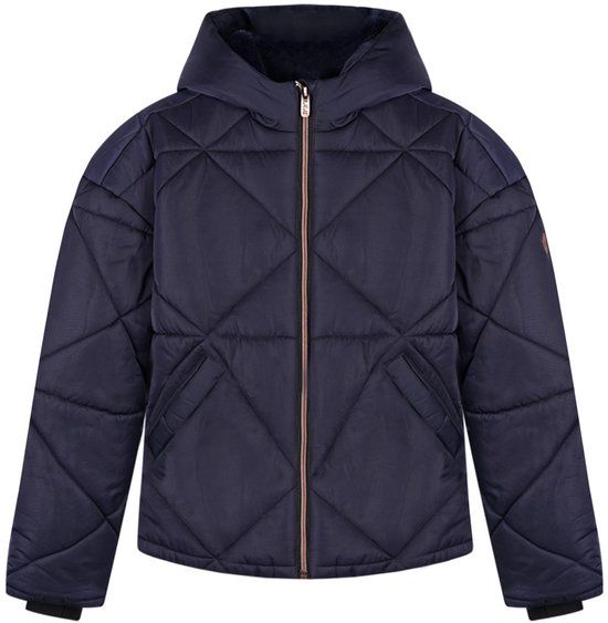 NoBell' - Buffer Short Hooded Jacket - Blauw - Maat 122-128