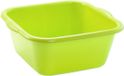 Plasticforte teiltje/afwasbak - vierkant - kunststof - 10 liter - 36 x 34 x 15 cm - Groen