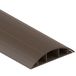 Habengut vloerkabelgeleiding van pvc, bruin, halfronde kabelbrug voor maximaal 3 kabels/breedte 7,5 cm, lengte 1,5 m