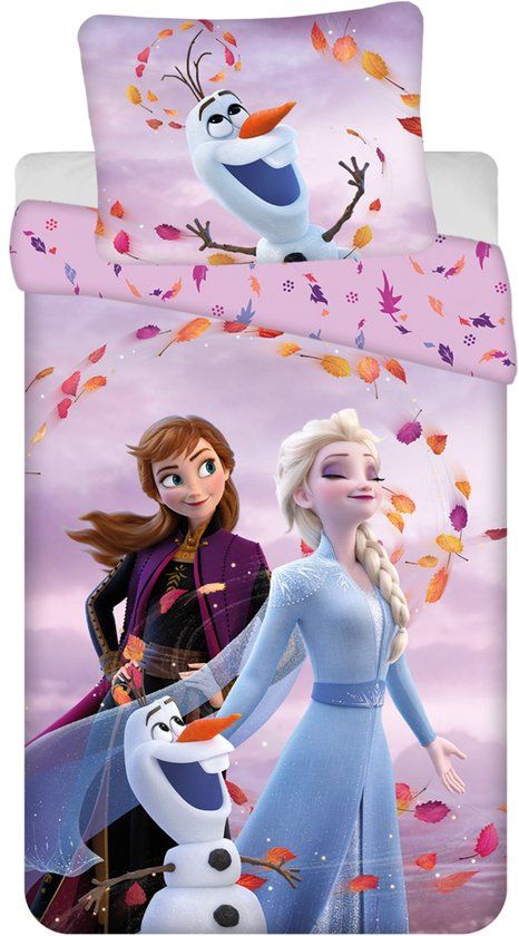 4KidsOnly Disney Frozen Dekbedovertrek - 140 x 200 cm - Katoen - Roze