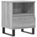 VidaXL Table de chevet 40x35x50 cm bois de pin gris couleur chêne sonoma