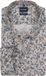 OLYMP Luxor comfort fit overhemd - dobby - beige met blauw en groen dessin - Strijkvrij - Boordmaat: 54 (EU maat: 6XL)