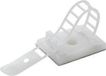 TRU COMPONENTS WCT-64 Bevestigingssokkel Zelfklevend, Schroefbaar 1571912 Bundel-Ø (bereik) 17 mm (max) Met bevestigingsbinder Natuur 25 stuk(s)