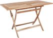 vidaXL Table de jardin pliante Naturel 120 x 70 x 75,5 cm Bois de teck massif