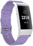 Qubix Fitbit Charge 3 bracelet en nylon - Violet clair
