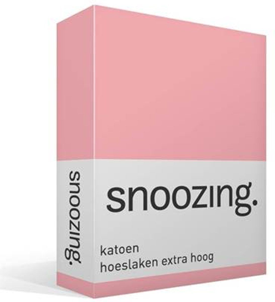 Snoozing - Hoeslaken - Eenpersoons - 70x200 cm - Roze