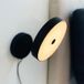 Le maitre des lampes Dyberg Larsen Applique murale LED Starlight, noire, Ø 14 cm