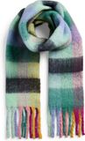 PIECES - PCJIKKA LONG SCARF BC - Polyester - Gestreept - Winter Green