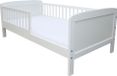 Micoland Kinderbed, juniorbed, 140x70 cm, met kokos-boekweitmatras, ombouwbaar, wit