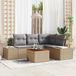 Maison Exclusive - Ensemble de jardin 5 pièces. Polyrotin beige et gris clair