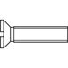 TOOLCRAFT M4*8 D963-4.8:A2K 194800 Vis à tête fraisée M4 8 mm Fente DIN 963 Acier Zingué 100 pièce(s)