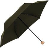 doppler Nature Mini Cork Deep Olive olijfgroen paraplu