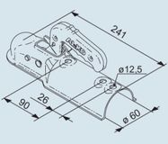 AL-KO koppeling ongeremd R60 750kg plus