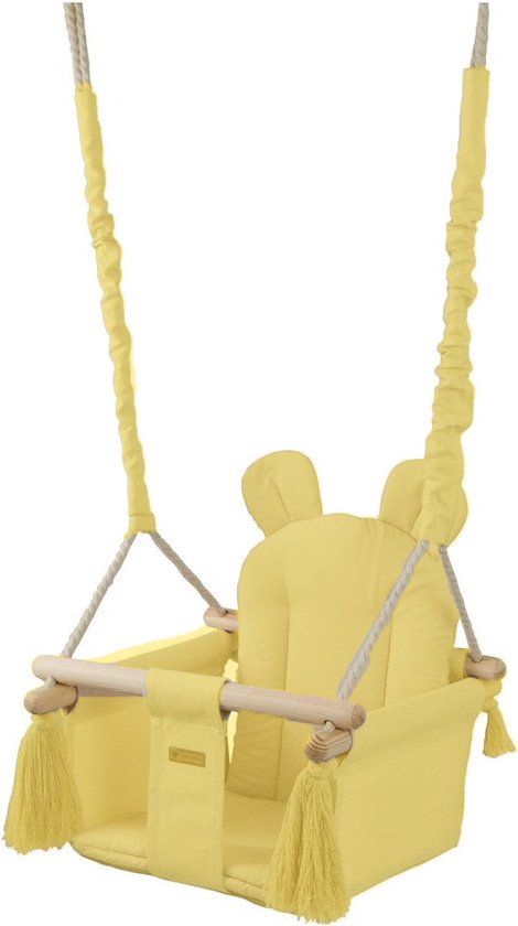 Baby schommel - hout - crème - tot 20 kg