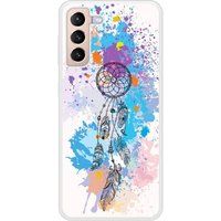 Samsung Galaxy S21 Dreamcatcher color Verstevigd hoesje met sublimatie bedrukking
