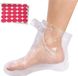 Baden 100 stuks Clear Plastic Wegwerp Booties Paraffine Bad Liners voor Voet Pedicure Hot Spa Wax Behandeling - Voethoezen Tassen