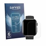 Savvies Screenprotector voor Banlvs Smartwatch 1.96" - Folie Beschermfolie transparant 6 Stuks