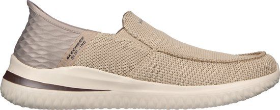 Skechers Delson 3.0 - Cabrino Heren Instappers - Taupe - Maat 43