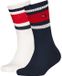 Tommy Hilfiger kids tommy jeans 2P sokken sport stripe blauw & wit