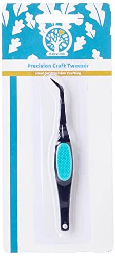Oakwood Archer Precision Craft Tweezers, Blue, One