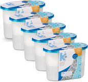 Merkloos / Sans marque Arte Regal Vochtvanger 500ml - 5x - Tegen schimmel/condens/geur - kelder/garage/huis/kasten - 9 x 15 cm - vocht opnemer korrels in pot