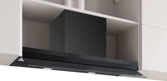 Bosch Serie 6 DBB97DP65 Integrated Hood 90 cm Black Glass, Matte Black