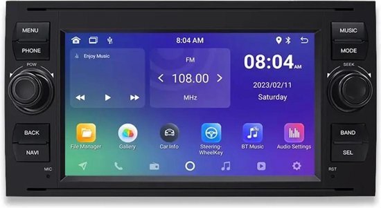 CarPlay Ford C-Max 2003-2007 Android 12 Navigatie En Multimediasysteem 2GB RAM 32GB ROM