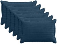 vidaXL - Kussensloop - 6 stuks - Marineblauw - 50 x 70 cm