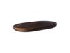ERNST Plateau de service ovale 17x28 cm Marron foncé